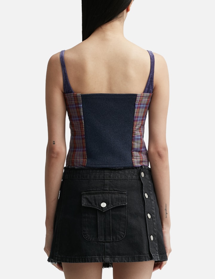 KIRA LACE CHECK ZIP-UP TOP Placeholder Image
