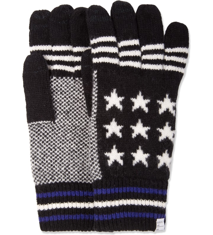 Black Stars & Stripes Gloves Placeholder Image