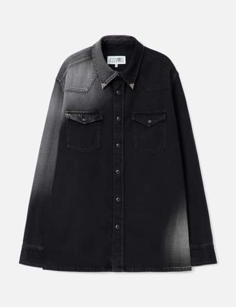 MM6 Maison Margiela Black Denim Shirt