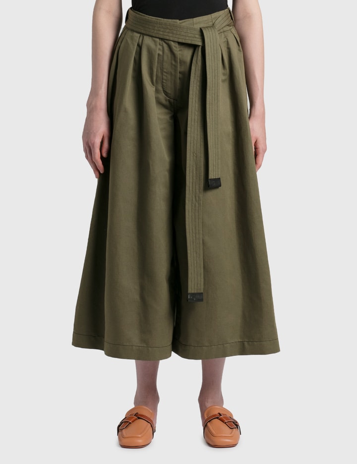 Cropped Belted Trousers Placeholder Image