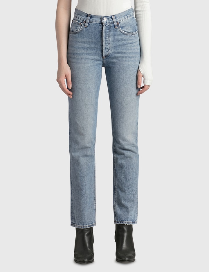AGOLDE MID RISE RELAXED BOOT JEANS