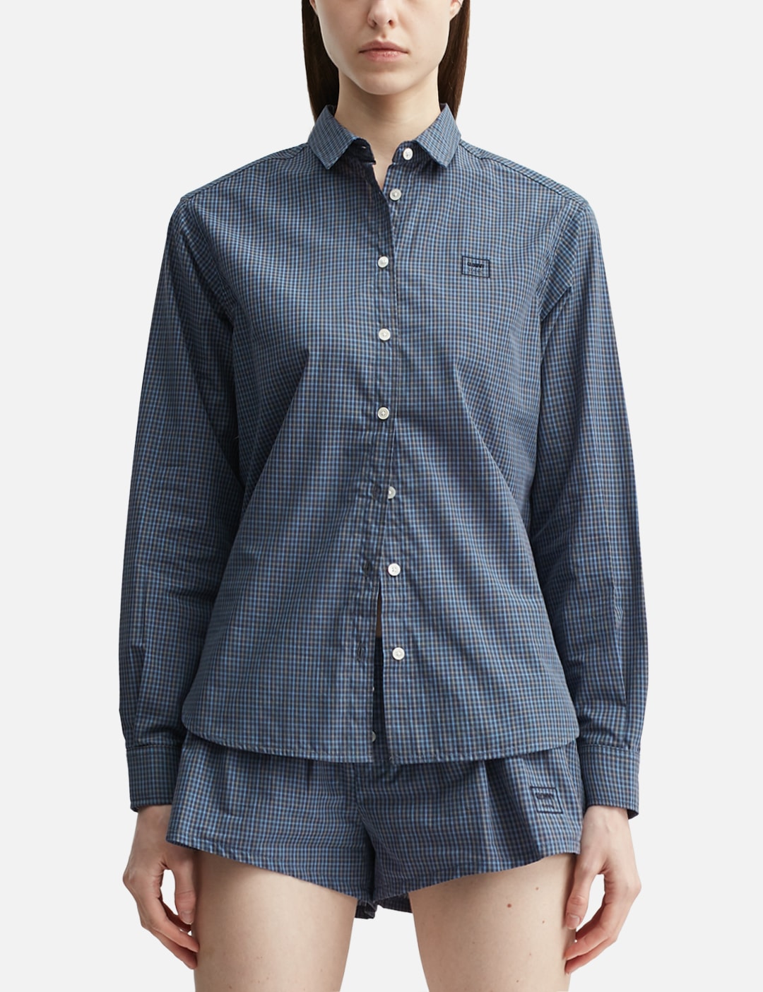 G Classic Embroidered Button-Up Shirt view 18
