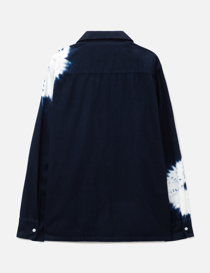 NÒMARHYTHM TEXTILE Hand Dye "Shibori" Flannel Shirt