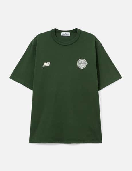 Organic Cotton Jersey T-Shirt With 'Vertical Placement' Print view 17