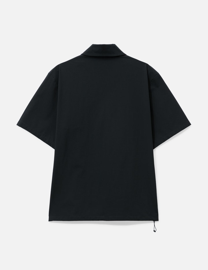 Moncler Logo Short Sleeve Half-Zip Shirt