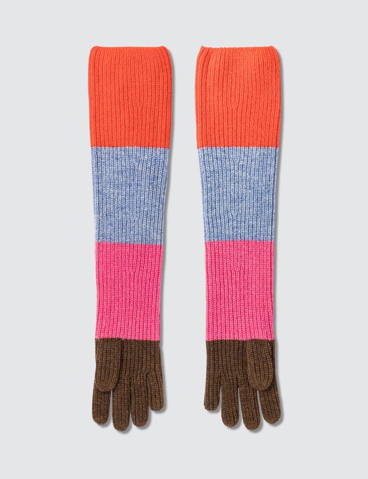 Multicolored Knit Gloves Placeholder Image