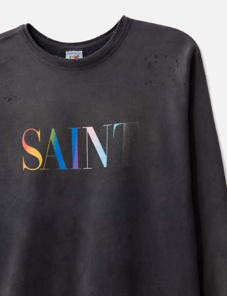 Saint Michael - Saint Mxxxxxx Rainbow Saint Sweat Shirt | HBX  