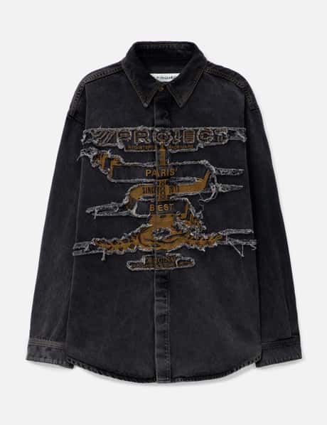 Y/PROJECT Evergreen Paris' Best Patch Denim Shirt