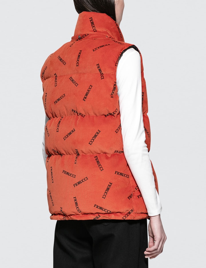 Printed Gilet Logo Corduroy Bowie Placeholder Image