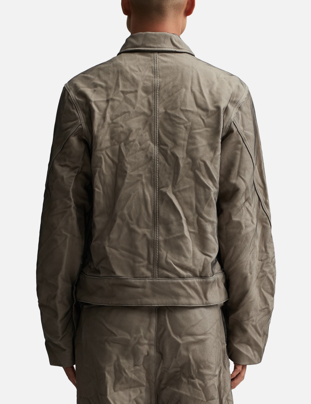 Product. 25 Semi-Oversized Layered Wrinkled Jacket view 14