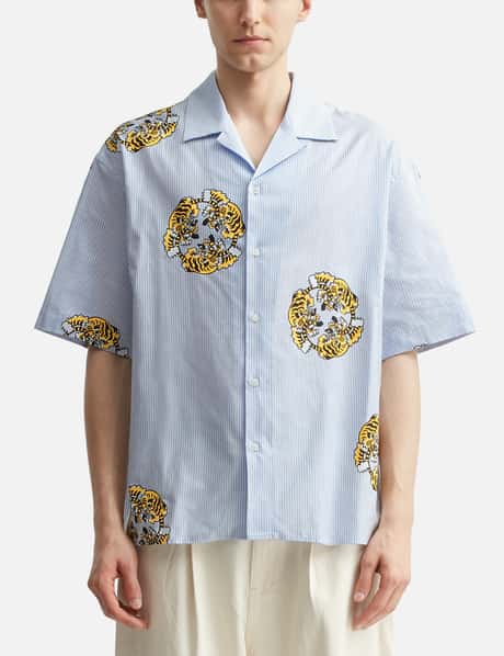kenzo dress shirt Kenzo - Kenzo Target Embroidered Oversize Striped Shirt