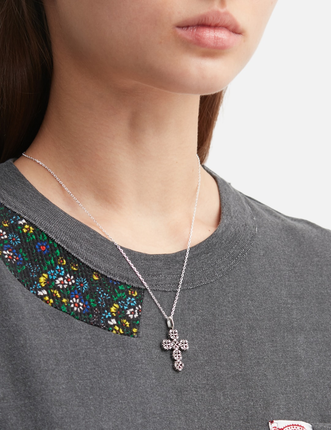 Maltese-Cross Quadruplets Cross Pendant Necklace view 16