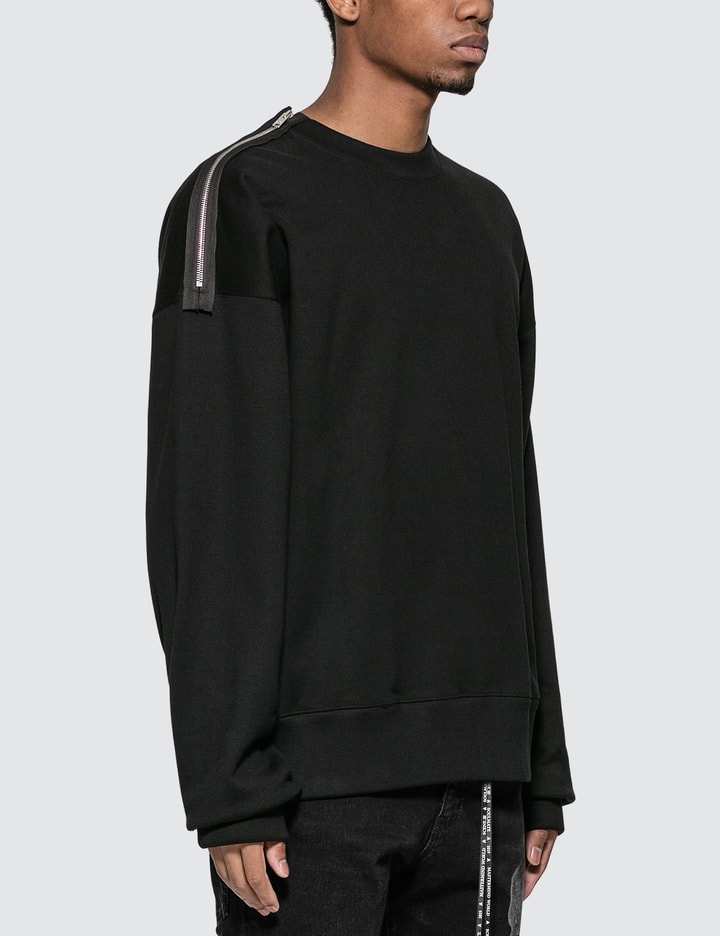 Shoulder Zip Skull Sweatshirt Placeholder Image