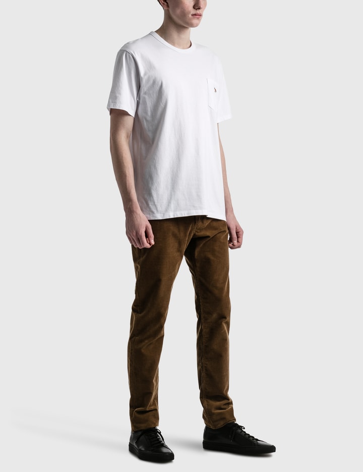 여우 옆모습 패치 포켓 티셔츠 Placeholder Image
