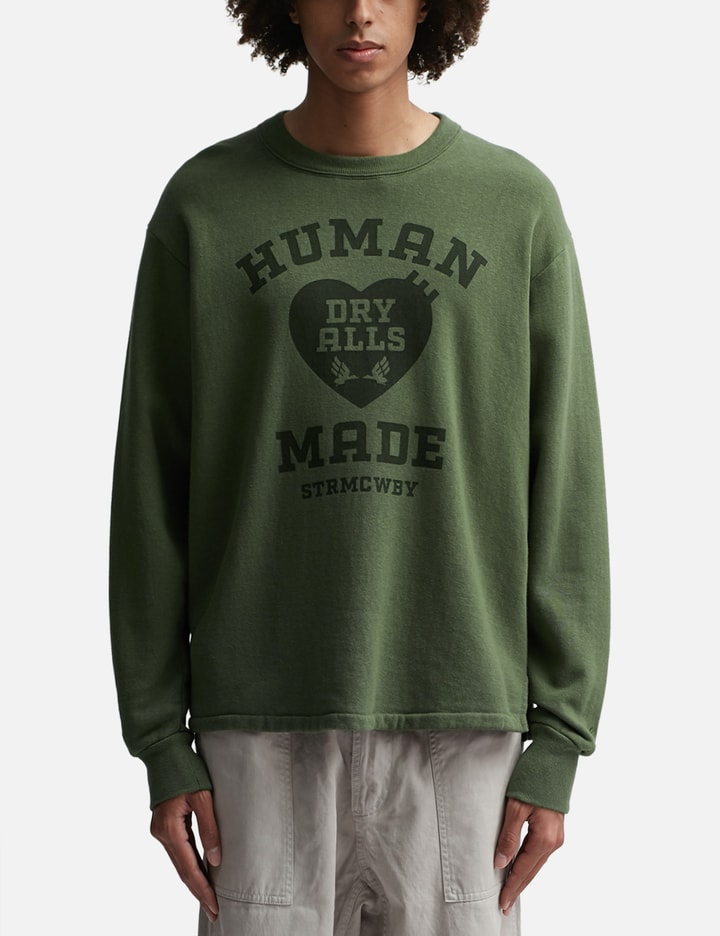 Shop Human Made Military Sweatshirt In Green