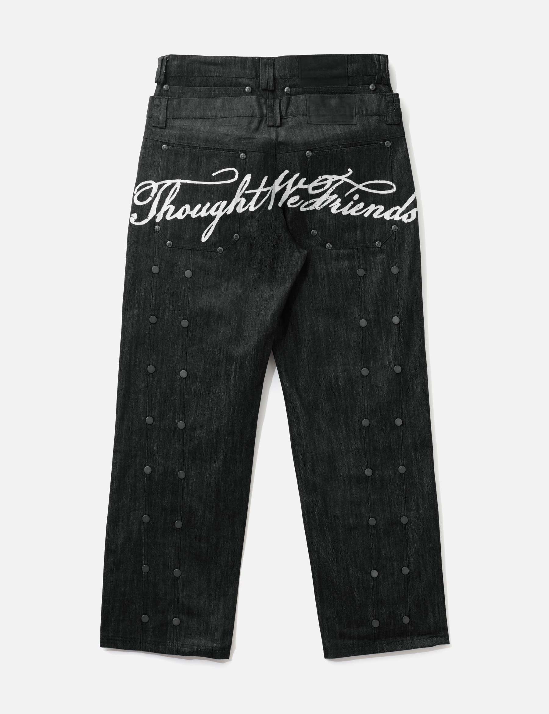 "Gideon" Double-Layered Workpants In Japanese Raw Black Denim view 17