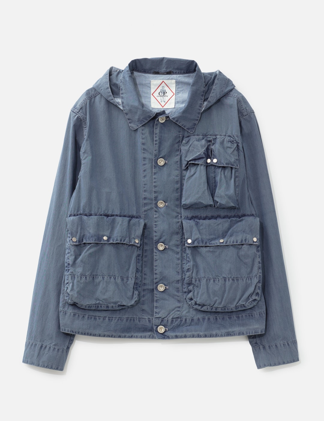 50 Fili Indigo Bleached Goggle Jacket