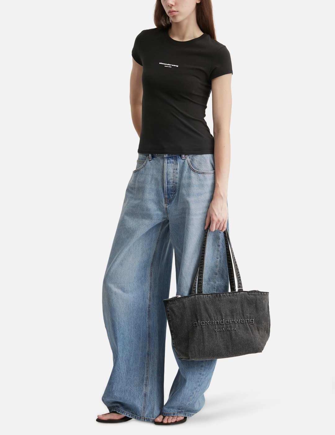 Logo Print Fitted Tee view 20