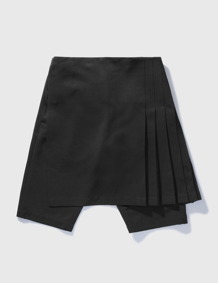 Comme Des Garçons Black Pleated Shorts Placeholder Image