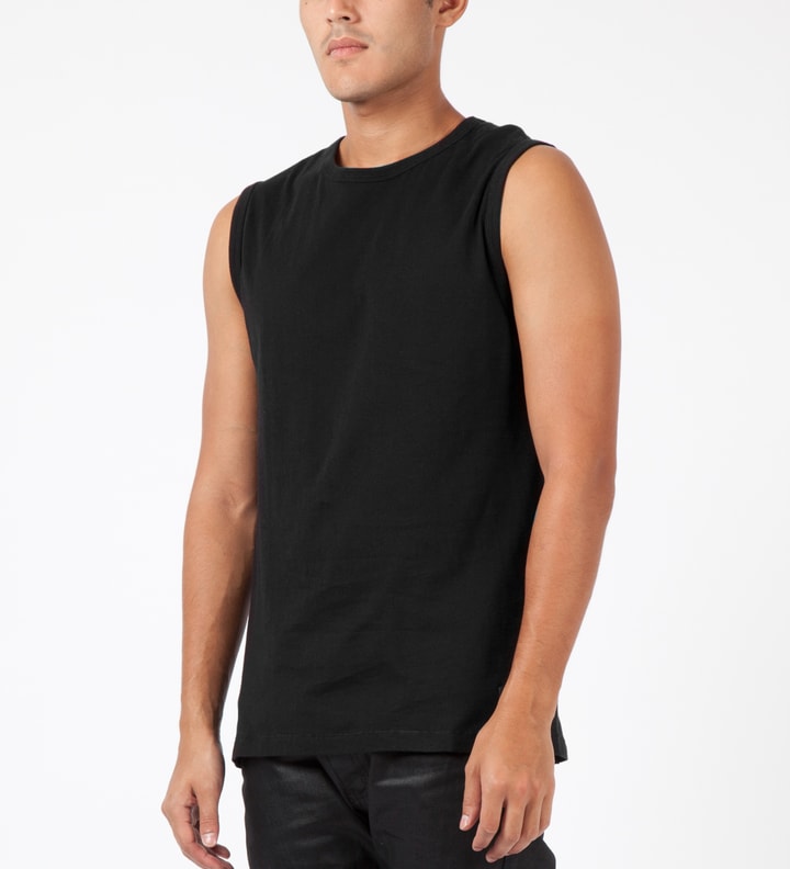 Black Tosyl Sleeveless T-Shirt Placeholder Image