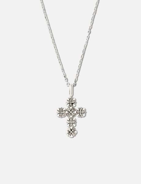 Maltese-Cross Quadruplets Cross Pendant Necklace view 5