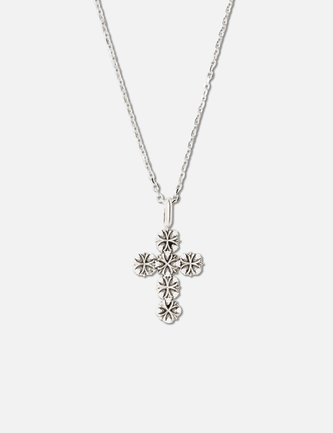 Maltese-Cross Quadruplets Cross Pendant Necklace view 6
