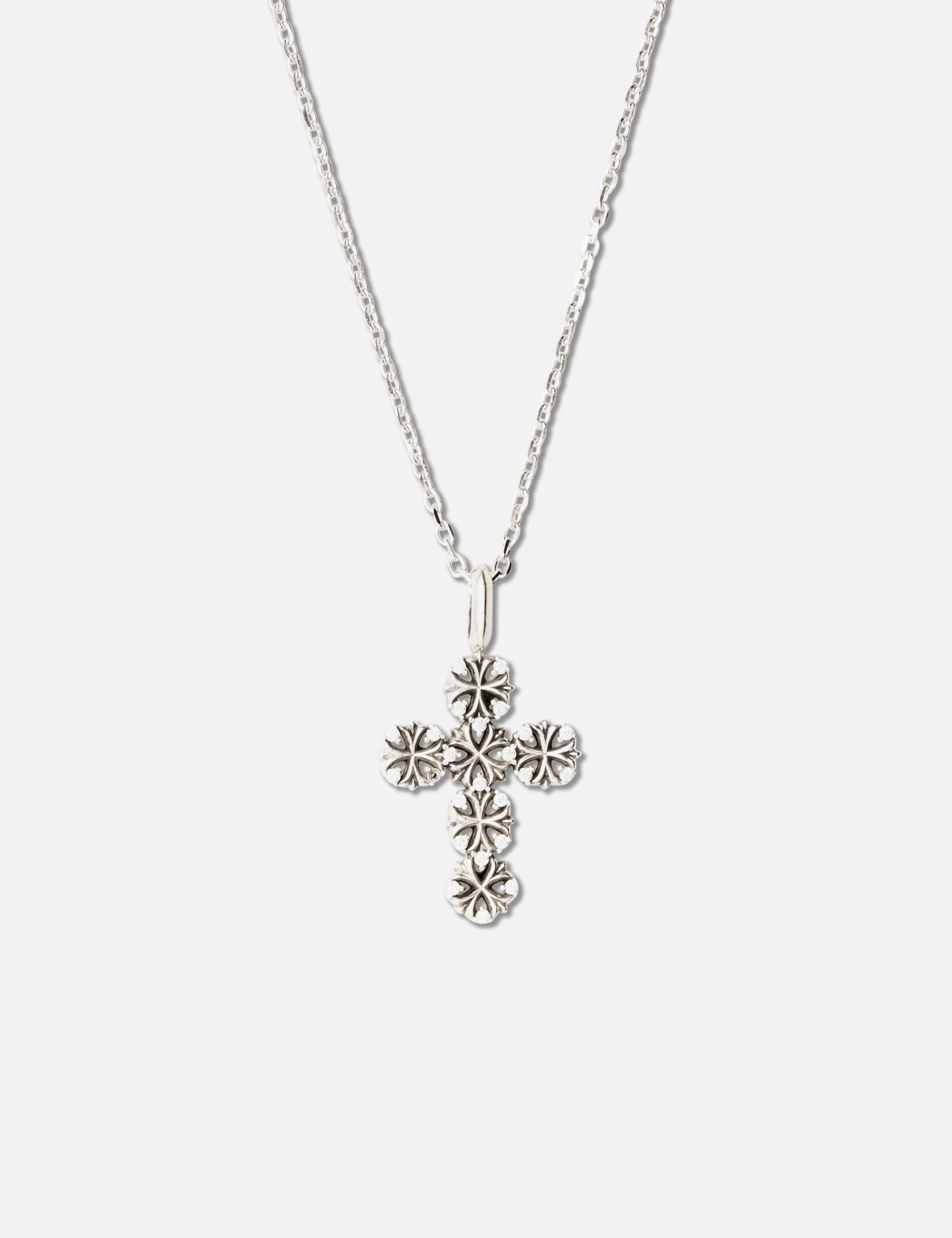 Maltese-Cross Quadruplets Cross Pendant Necklace view 13
