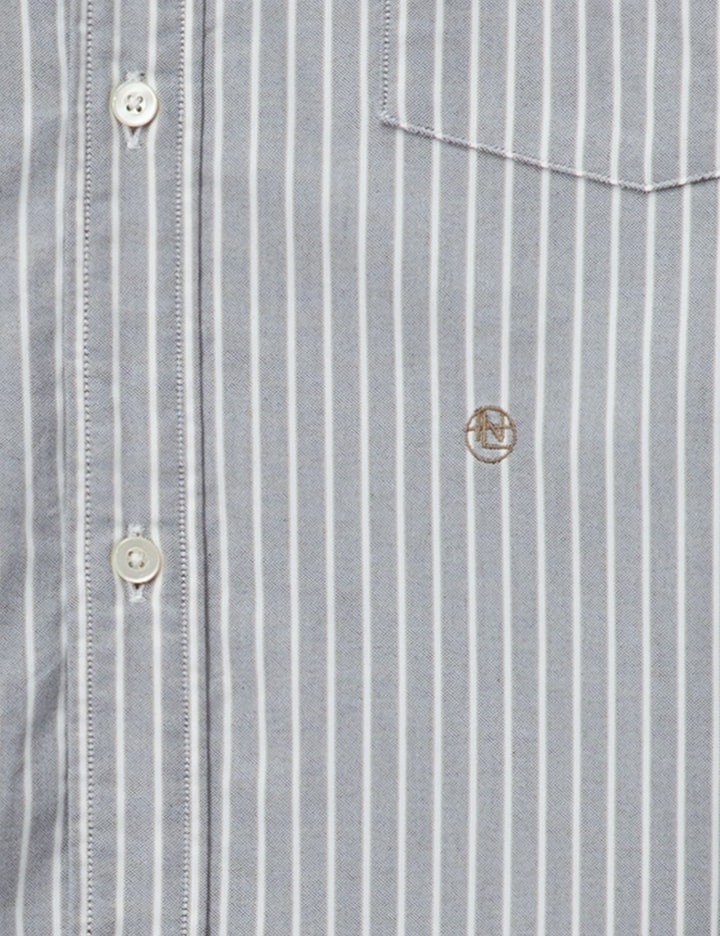 Button Down Stripe Wind Shirt Placeholder Image