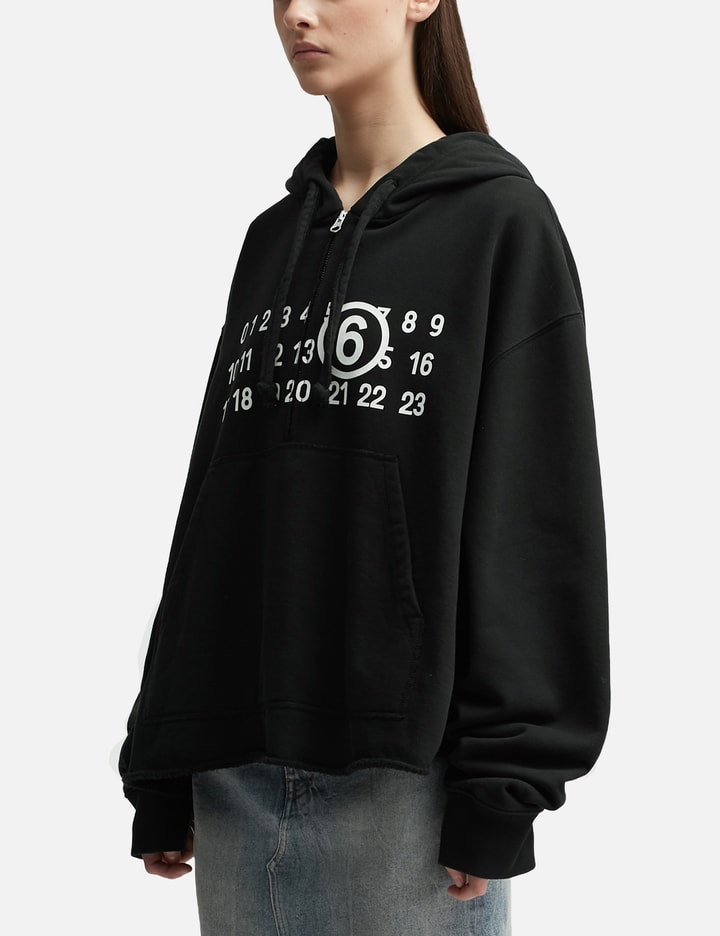 Print Hooded Zip Sweatshirt Placeholder Image