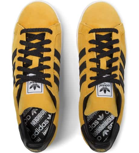 adidas Originals - NEIGHBORHOOD X Adidas Originals Bold Gold/Core Black/Chalk White NH Tournament Sneakers | HBX adidas Originals - NEIGHBORHOOD X Adidas Originals Bold Gold/Core Black/Chalk White NH Tournament Sneakers | HBX