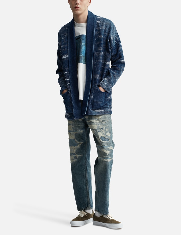 JACQUARD DENIM HAORI 2YR WASH Placeholder Image