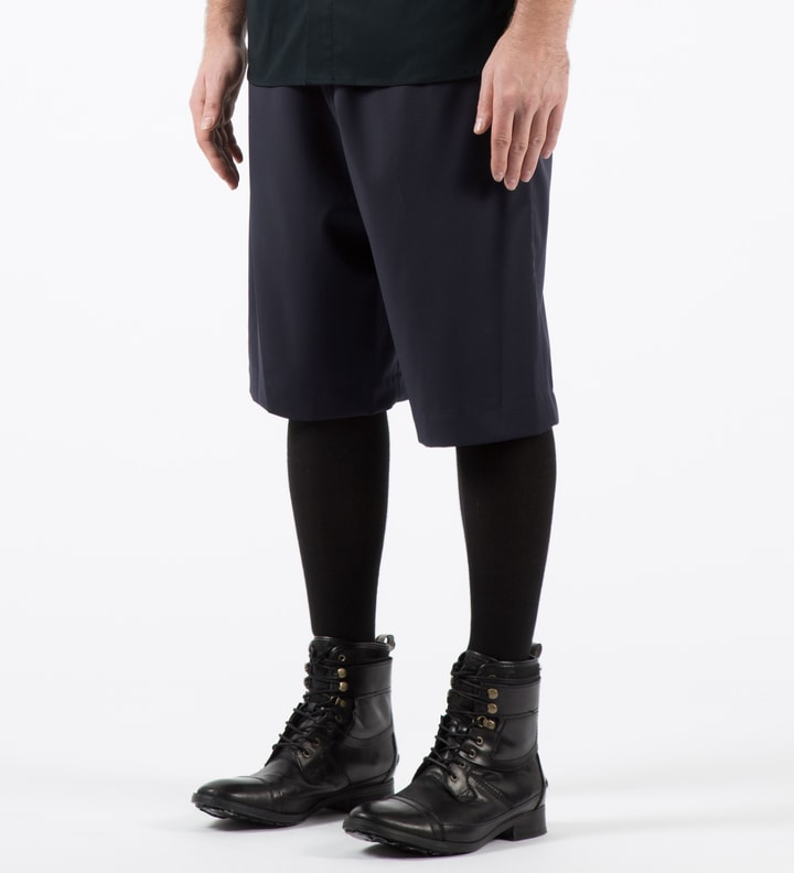 Midnight Tapered Shorts with Knit Waistband Placeholder Image
