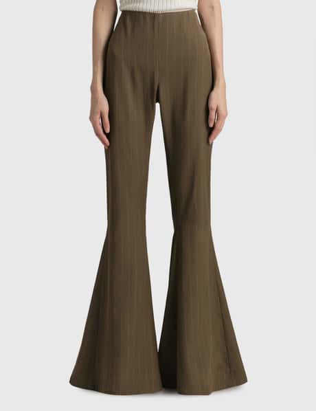 Acne Studios Flared Striped Trousers