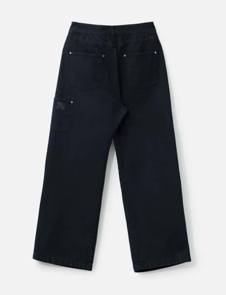 3D Wide Dyed Denim Pants view 8