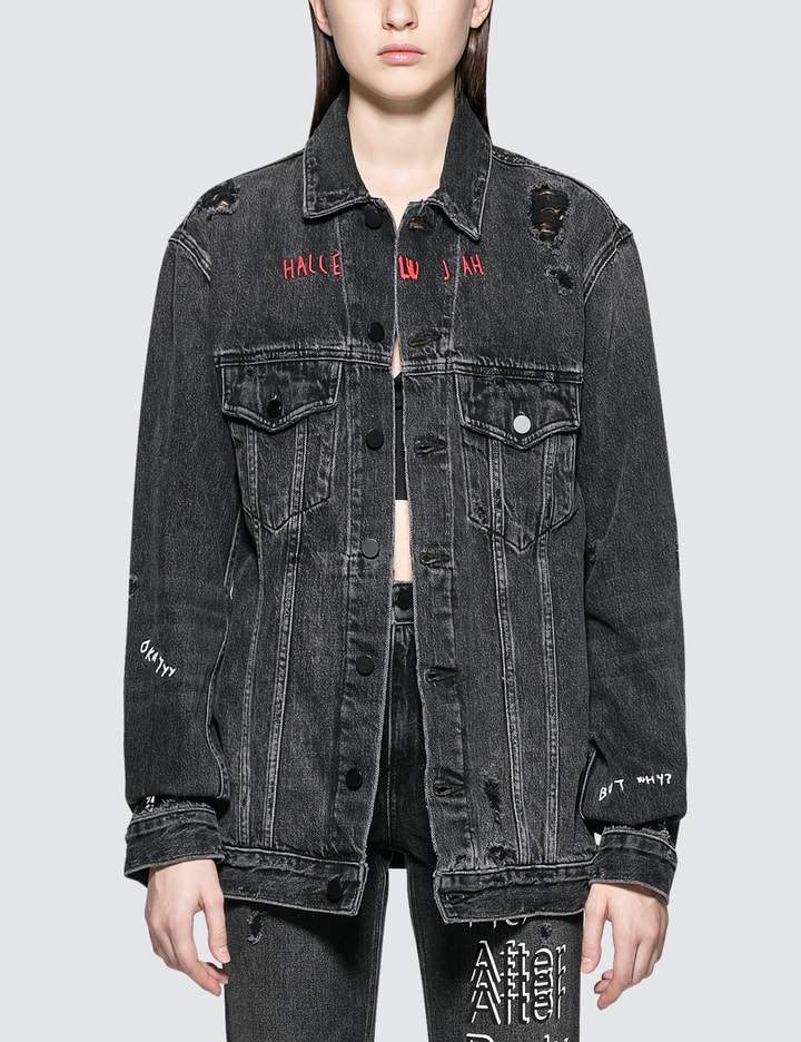 Daze No After Party Oversized Denim Jacket Placeholder Image