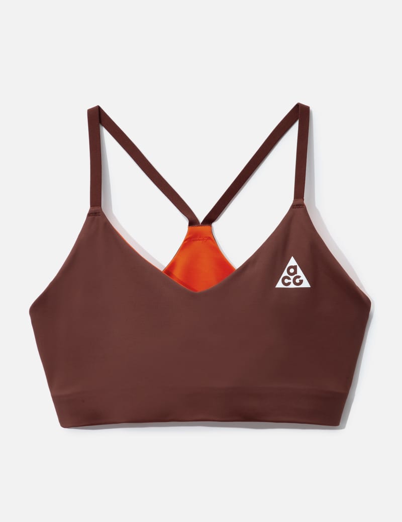brown nike sports bra