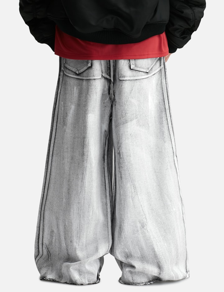 Lựu Dạn Radiation Dumpster Denim Jeans In Gray