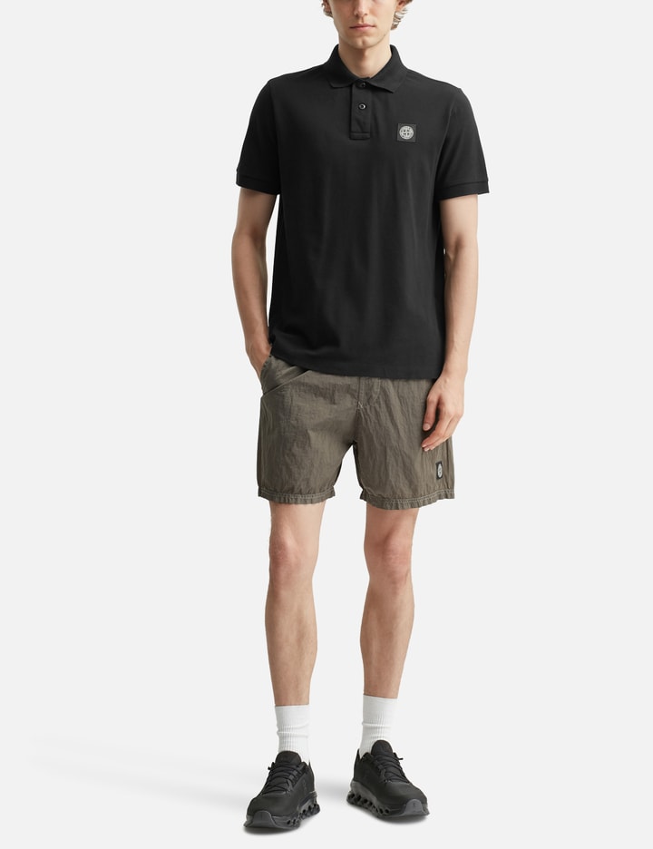 Slim-fit Short-sleeve Polo Shirt With Compass Patch Placeholder Image