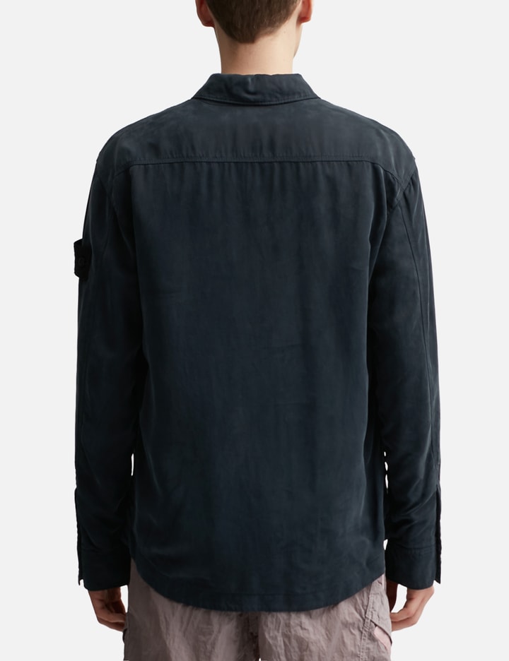 Shop Stone Island Ghost Piece Overshirt In Blue