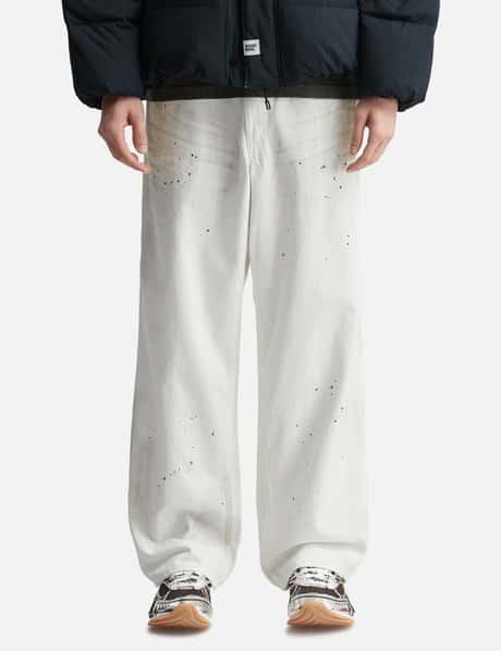 NEIGHBORHOOD BW Washed Utility Pants - 12ozデニム、ダメージ加工の