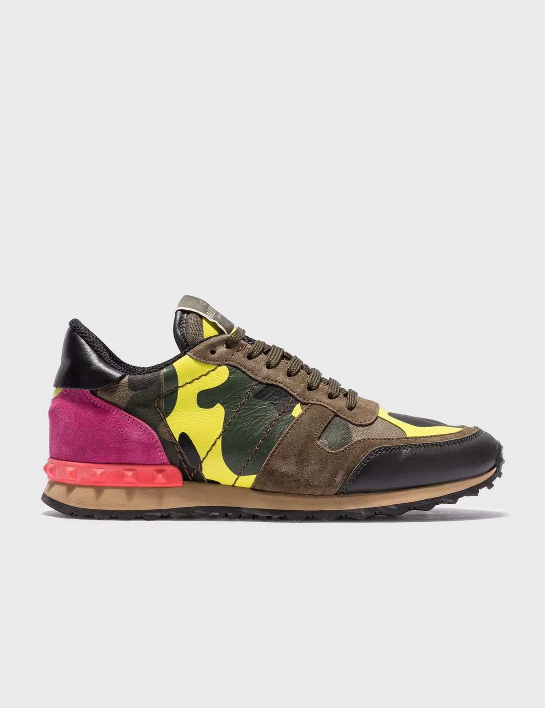Valentino - VALENTINO CAMO STUDS SNEAKERS | - Globally Curated Lifestyle by Hypebeast