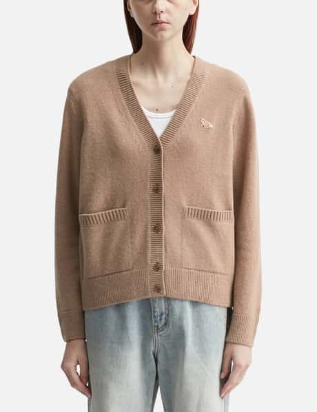 Maison Kitsuné Baby Fox Lambswool Boxy Cardigan