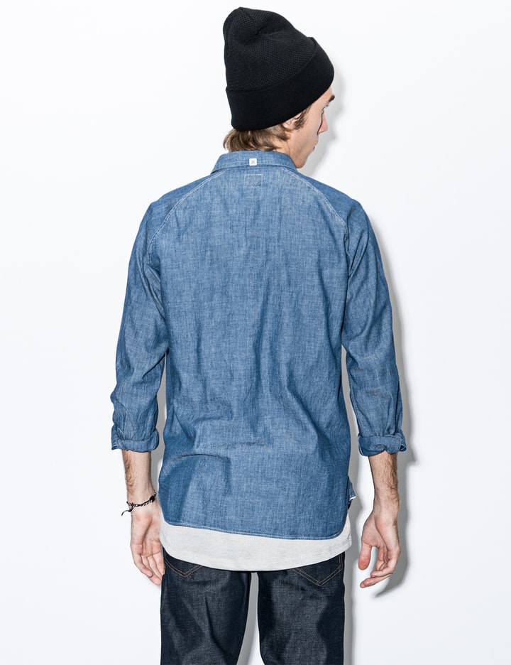 Navy Bob L/S Chambray Work Shirt Placeholder Image