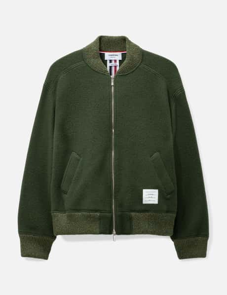 Thom Browne Wool Fleece Bomber Jacket