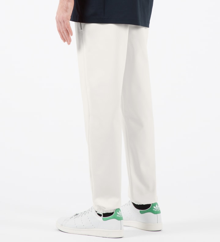 White Utility Pants with Side Zipper Detail Placeholder Image