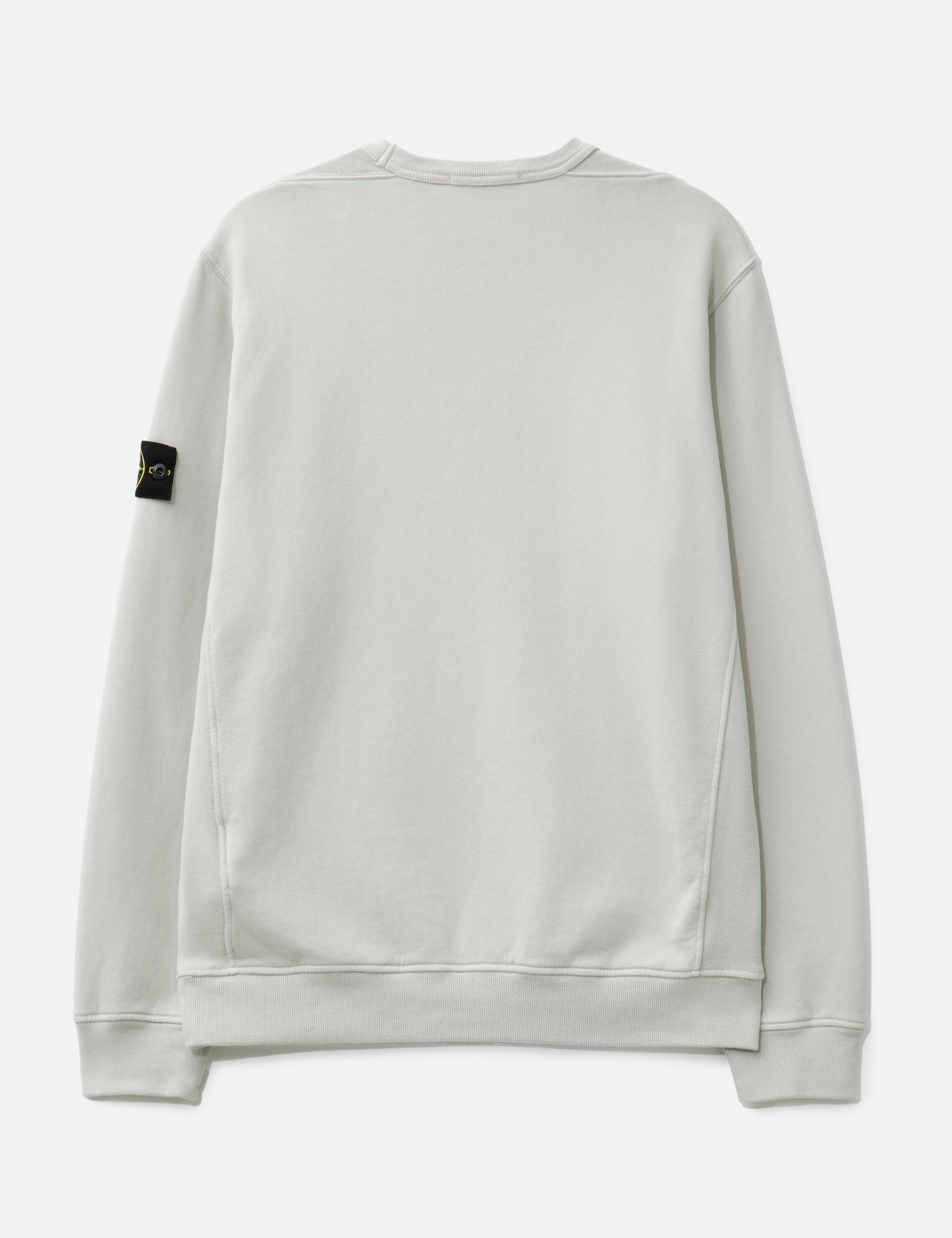 Brushed Organic Cotton Fleece Sweatshirt With Ribbed Inserts view 20
