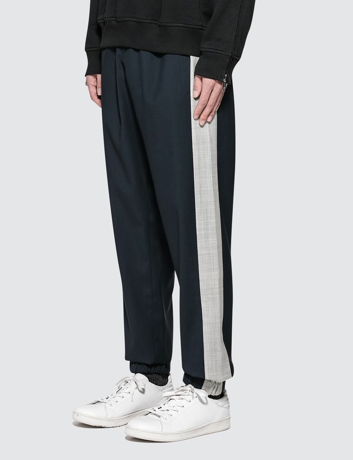 Classic Wool Lounge Pants with Tuxedo Stripe Placeholder Image