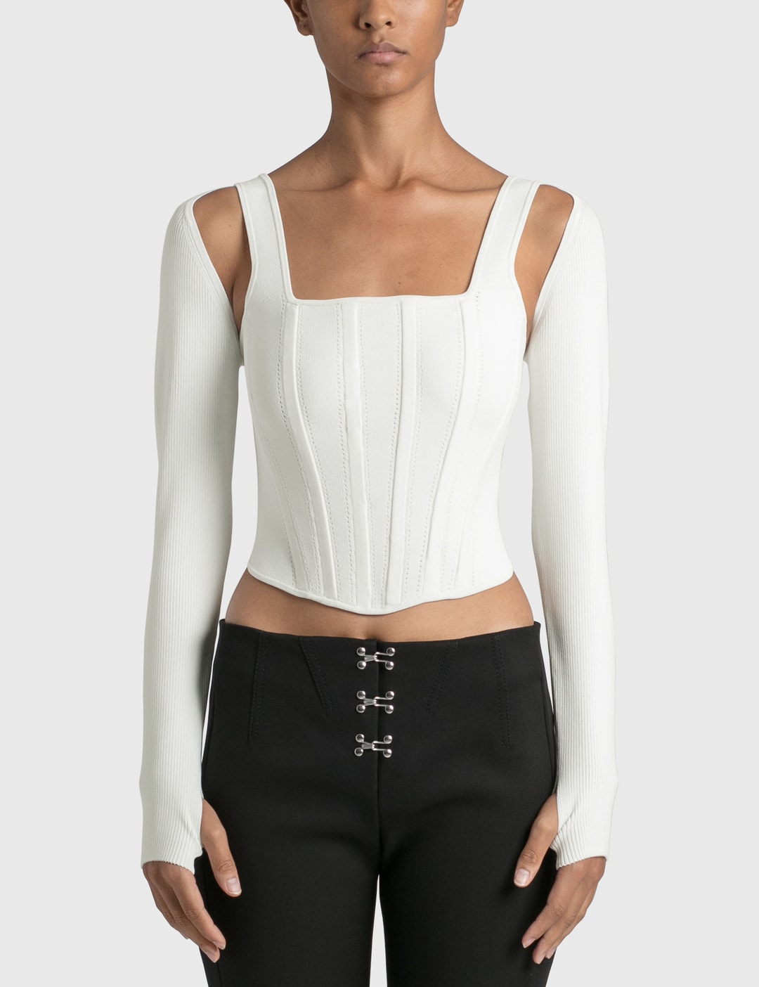 Dion Lee - Pointelle Corset Top | HBX - Globally Curated Fashion and  Lifestyle by Hypebeast