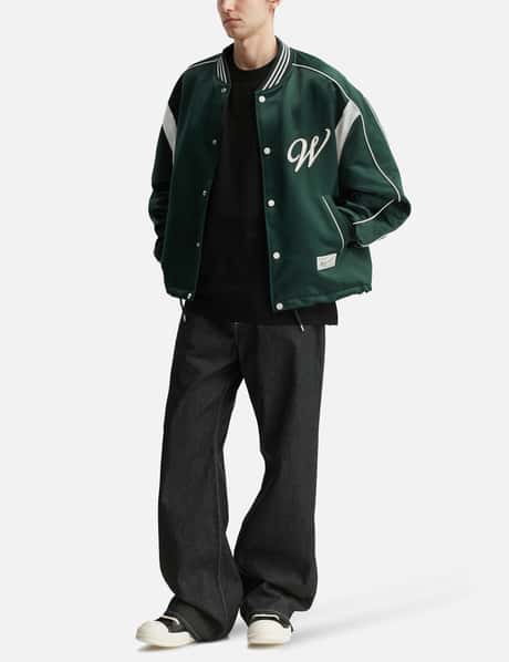 Script Logo Baseball Jacket view 14
