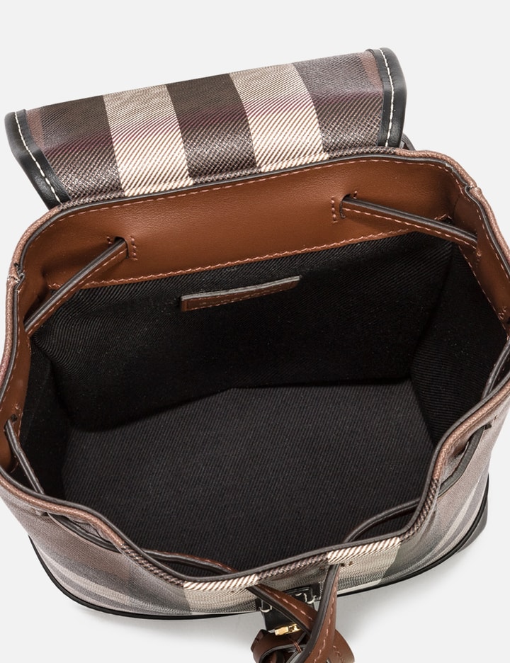 Micro Checked Canvas Backpack in Multicoloured - Burberry